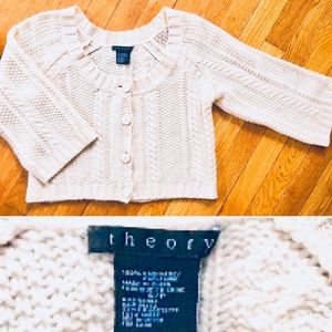 100% Cashmere Theory Cropped Sweater